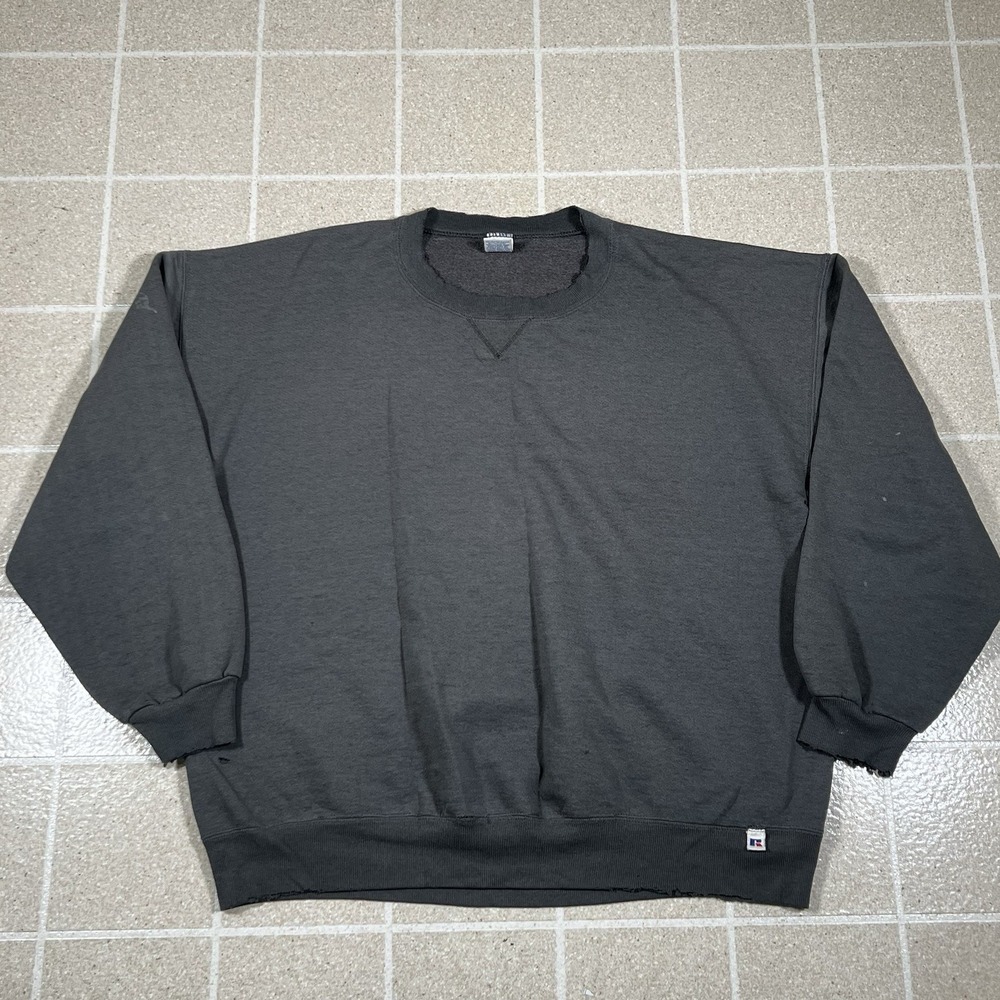 Russell Athletic Crewneck Sweatshirt XXL Gray Made in USA Heavyweight VTG 90s